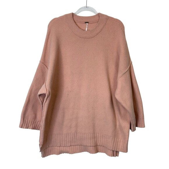 Free People Oversized Peaches Sweater Women’s Size Large Tunic - Picture 1 of 10